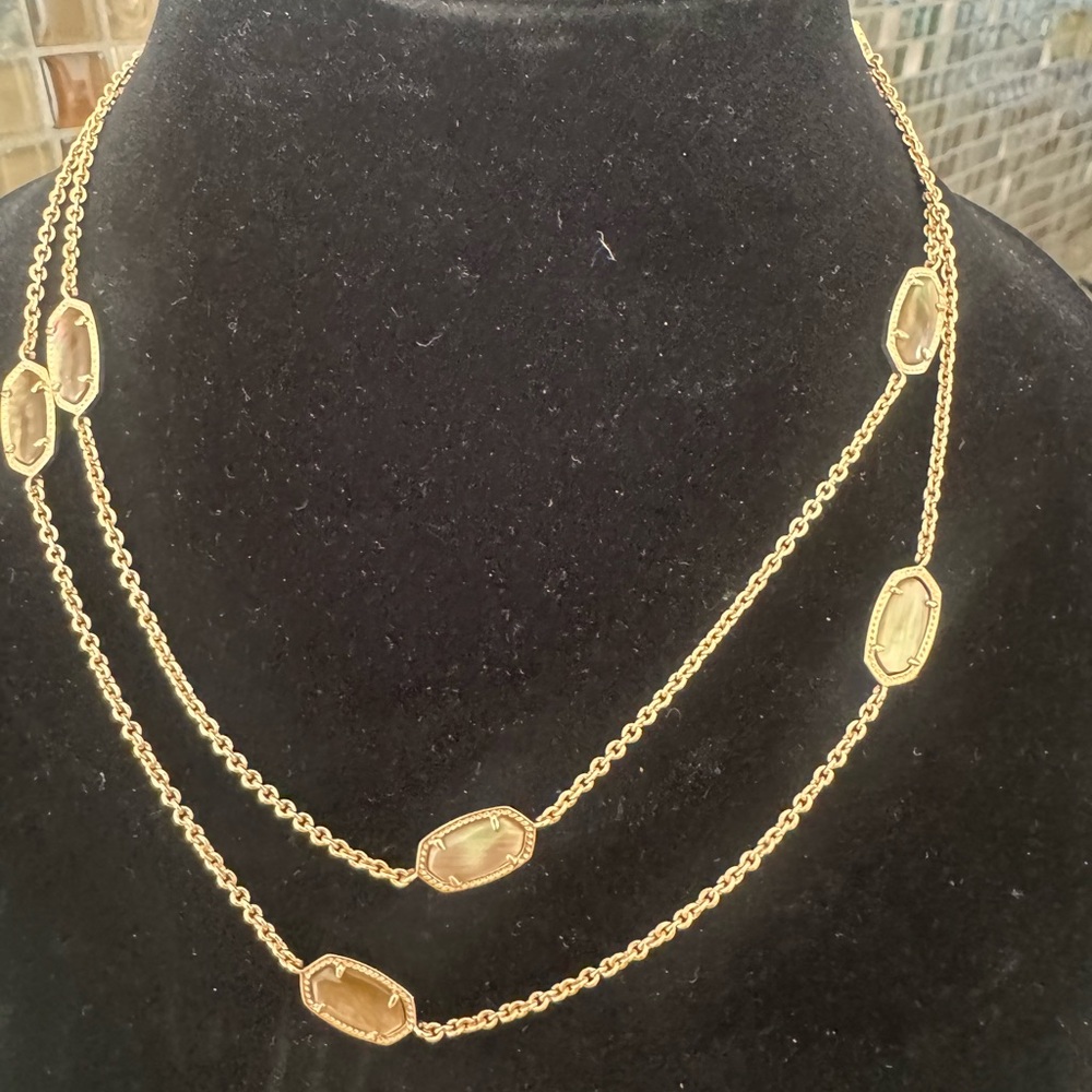 Kendra Scott Rose Gold Double Layer Necklace new without tags